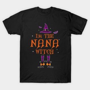 I'm The Nana Witch Group Halloween Costume T-Shirt